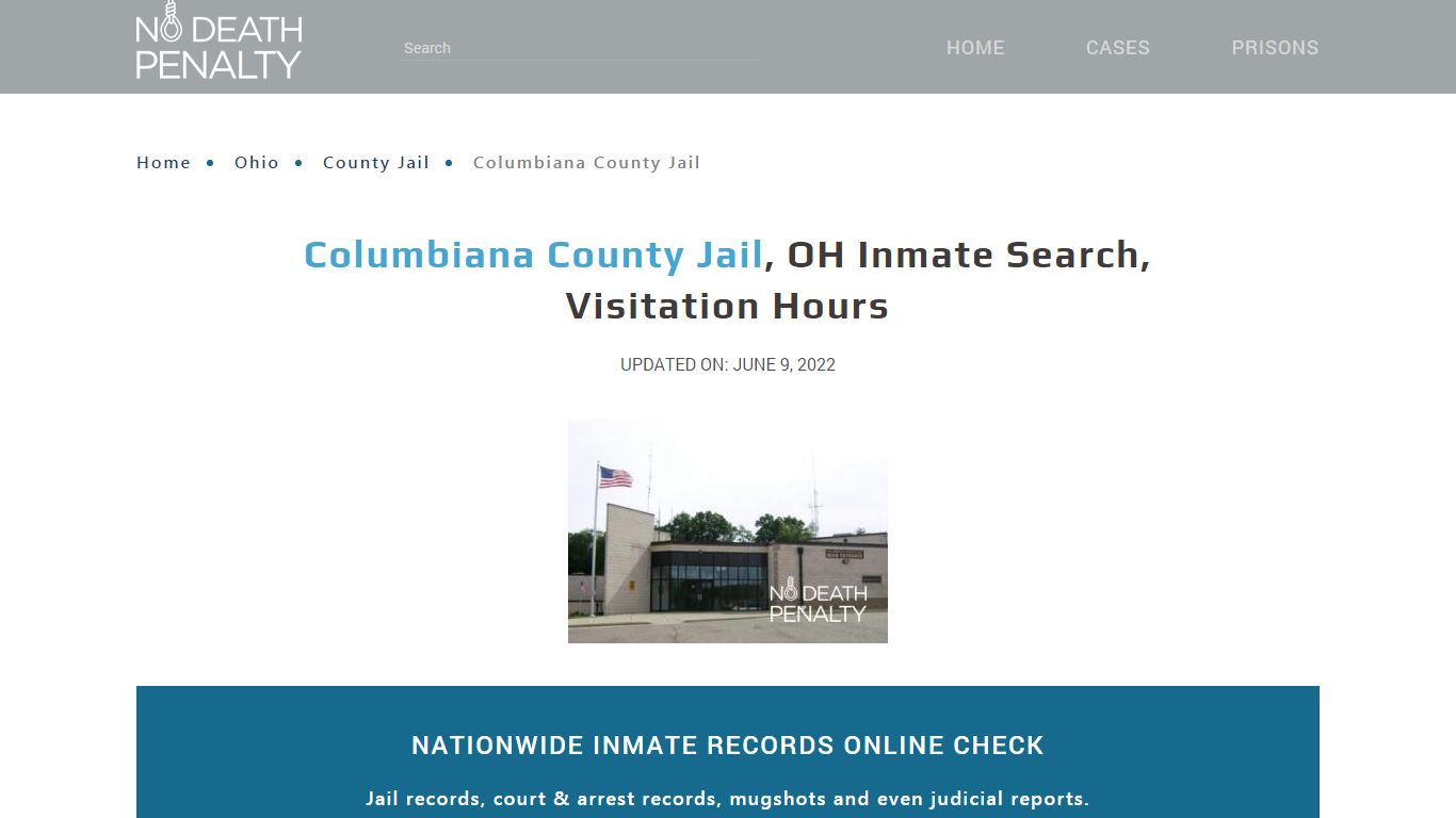 Columbiana County Jail, OH Inmate Search, Visitation Hours