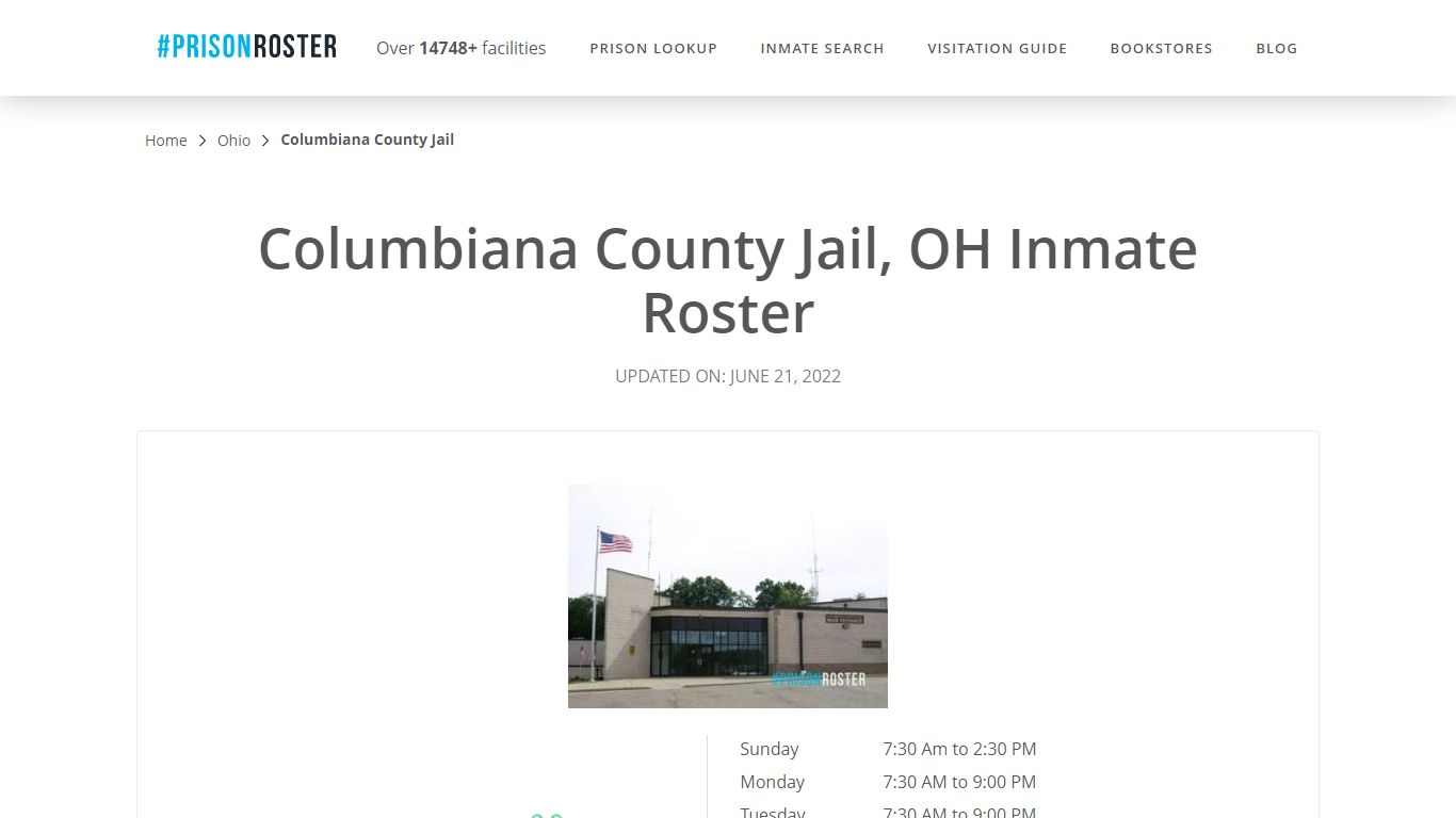 Columbiana County Jail, OH Inmate Roster - Inmate Locator